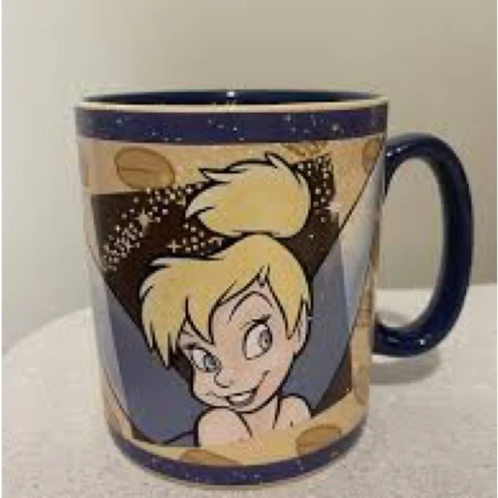 NWOT DISNEY Tinker Bell Magical Mornings Mug W/Painted Handle and Sharp Images - Picture 5 of 11